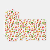 シームレスな様式化されたクリスマスの装飾の少し好意 フェイバーボックス (折り畳みなし)