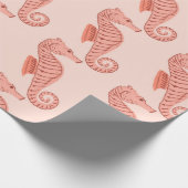 シームレスな模様のシーウスドールオーナメント。パイ ラッピングペーパー (角)