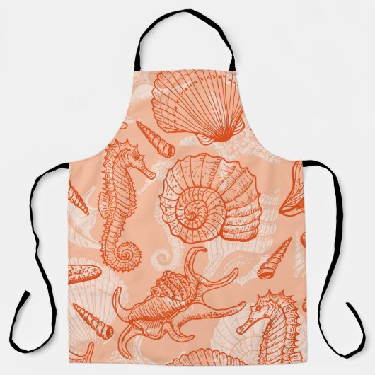 シームレスな模様 エプロン (正面)