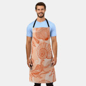 シームレスな模様 エプロン (着用した状態)