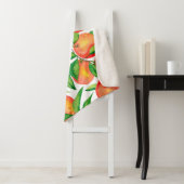 シームレスな模様(水色のみかんの果実、および シェルパブランケット (インサイチュ)