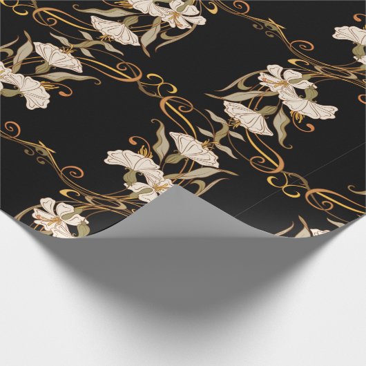 シームレスな模様、装飾要素付き背景 ラッピングペーパー (角)