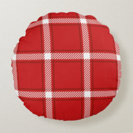 シームレスな正方形抽象芸術パターンデザイン ラウンドクッション