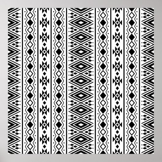 シームレスな民族パターンデザインvintageabstract, am ポスター (正面)
