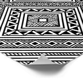 シームレスな民族パターン2 ポスター (角)