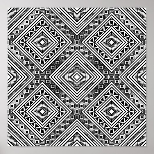 シームレスな民族パターン2 ポスター (正面)