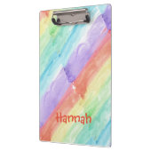 シームレスな水のカラーパターンのパーソナライズ クリップボード (左)