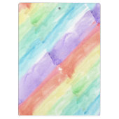 シームレスな水のカラーパターンのパーソナライズ クリップボード (裏面)