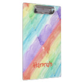 シームレスな水のカラーパターンのパーソナライズ クリップボード (右)