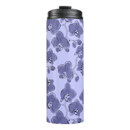 シームレスな水の色のランphalaenopsis花 タンブラー (正面)