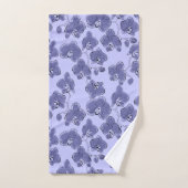 シームレスな水の色のランphalaenopsis花 バスタオルセット (ハンドタオル)