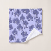 シームレスな水の色のランphalaenopsis花 バスタオルセット (ウォッシュタオル)