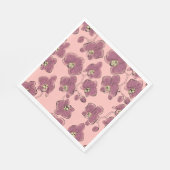 シームレスな水の色の蘭phalaenopsis花b スタンダードランチョンナプキン (角)