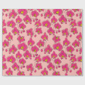 シームレスな水の色の蘭phalaenopsis花b ラッピングペーパー (フラット)