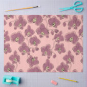 シームレスな水の色の蘭phalaenopsis花w 薄葉紙 (クラフト)