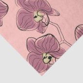 シームレスな水の色の蘭phalaenopsis花w 薄葉紙 (詳細)