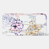 シームレスな水の色の野生の花のパターンをハンドパ Case-Mate iPhoneケース (裏面 (横))