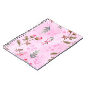 シームレスな水彩手描きの羅紗布 ノートブック (左側)