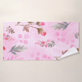 シームレスな水彩手描きの羅紗布 バスタオル (バスタオル)