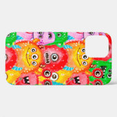 シームレスな水色絵を描おもしろいパターン Case-Mate iPhoneケース (裏面 (横))