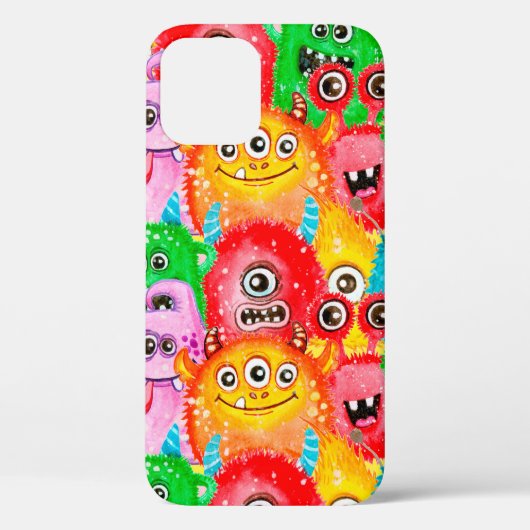 シームレスな水色絵を描おもしろいパターン Case-Mate iPhoneケース (裏面)