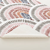 シームレスな波状パターン。青海羽デザインインポルカド シェルパブランケット (3/4)