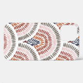 シームレスな波状パターン。青海羽デザインインポルカド Case-Mate iPhoneケース (裏面 (横))