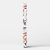 シームレスな波状パターン。青海羽デザインインポルカド Case-Mate iPhoneケース (裏面 / 左)