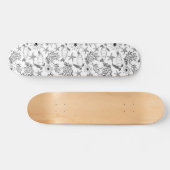 シームレスな海中海ウミガメの植物サンゴ スケートボード (横)