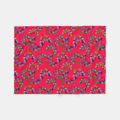 シームレスな漫画の子供の抽象芸術バットフライパターンre フリースブランケット (正面(横))