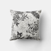 シームレスな熱帯ジャングルパーム葉トロピックバター クッション (裏面)