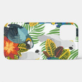 シームレスな熱帯パターンとオウム。 Case-Mate iPhoneケース (裏面 (横))