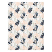 シームレスな熱帯葉ジャングルのモンステラのヤシの葉 テーブルクロス (正面)