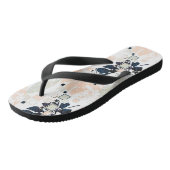 シームレスな熱帯葉ジャングルのモンステラのヤシの葉 ビーチサンダル (アングル)