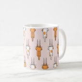 シームレスな猫の傷 コーヒーマグカップ (正面右)