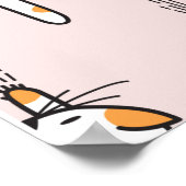 シームレスな猫の傷 ポスター (角)