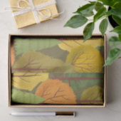 シームレスな秋の森の木のパターンカラフル 薄葉紙 (ギフト)