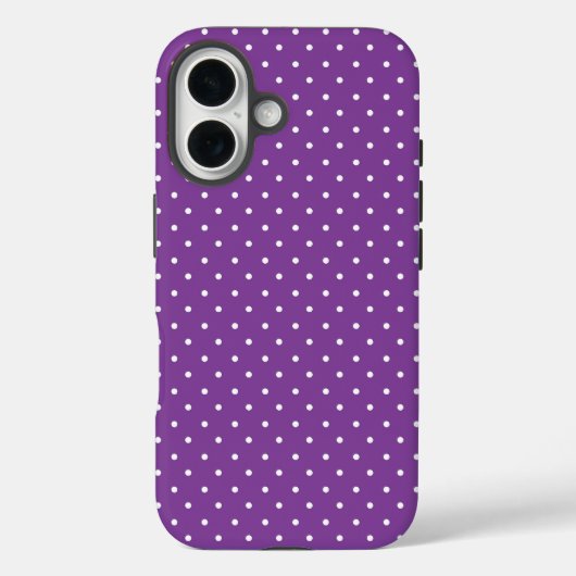シームレスな紫の背景のドット柄 Case-Mate iPhoneケース (裏面)