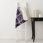 シームレスな紫外線ヒョウとシルバーチェーンパッド シェルパブランケット (インサイチュ)