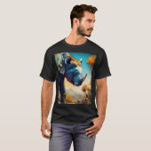 シームレスな組成ミニマル物： Surreal Ink Dra Tシャツ (正面フル)