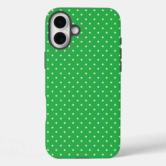 シームレスな緑の背景の水玉模様 Case-Mate iPhoneケース (裏面)