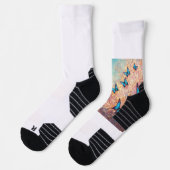 シームレスな繰り返しパターン、Afrocentric Christmas ソックス (左)