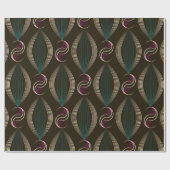 シームレスな美しいアートデコパターンオーナメント。ジオム ラッピングペーパー (フラット)