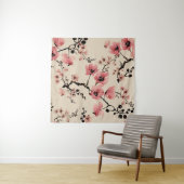 シームレスな美しいプリントの水色の花。セント タペストリー (インサイチュ(横))