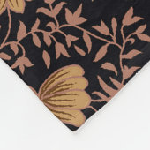 シームレスな美しいペイズリーの花柄 フリースブランケット (角)