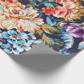 シームレスな美しい抽象芸術カラフル水の色di ラッピングペーパー (角)