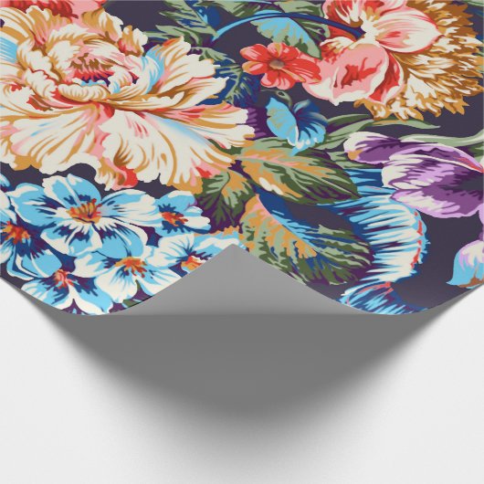 シームレスな美しい抽象芸術カラフル水の色di ラッピングペーパー (角)