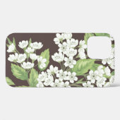 シームレスな美しい春パターンと緑の枝 Case-Mate iPhoneケース (裏面 (横))