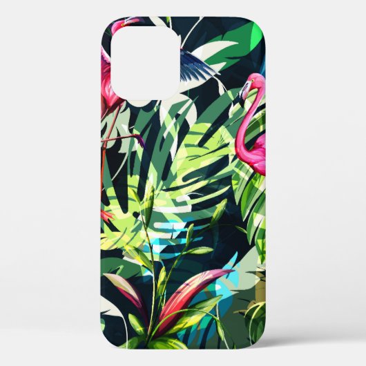 シームレスな背景の花柄。熱帯離れ Case-Mate iPhoneケース (裏面)