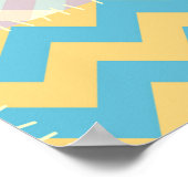 シームレスな背景パターン。 テキスタイルパッチワークパターン ポスター (角)